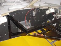 Dashboard panels attached to the bulkhead